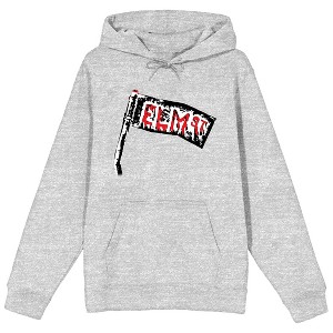 Nightmare On Elm Street Street Sign Men's Heather Gray Graphic Hoodie - 1 of 2