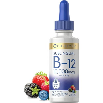 Image of Carlyle B12 Vitamin Liquid | 10000mcg | 2 fl oz