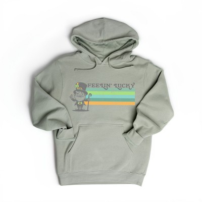 Simply Sage Market Women's Graphic Hoodie Feelin' Lucky Leprechuan
