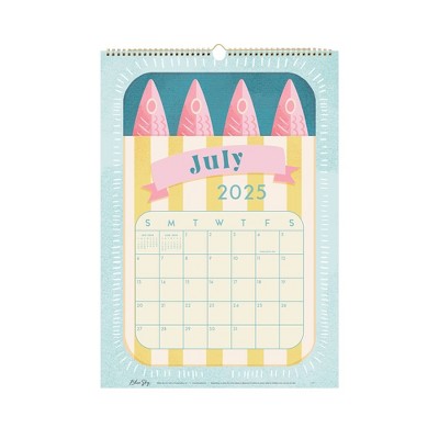 Blue Sky 12"x17" Monthly Wall Calendar Tinned Assorted