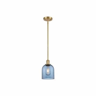 Bella - 1 Light Stem Hung Mini Pendant In Industrial Style-9.5 Inches Tall and 5.5 Inches Wide