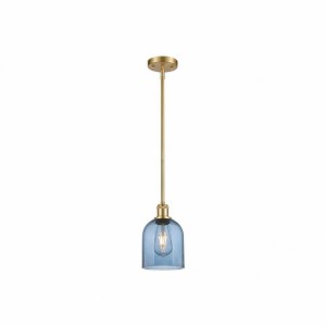 Bella - 1 Light Stem Hung Mini Pendant In Industrial Style-9.5 Inches Tall and 5.5 Inches Wide - 1 of 1