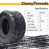 Set of 2 ATV Tires All-Terrain Tires 18X9.50-8 4PR ATV UTV Trail Sand Mud Off-Road Tires Tubeless - 3 of 4