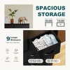 AZL1 Life Concept Utility Storage Drawers Stylish and Functional Storage, 9 Drawer Dresser for Nursery, Closet, Entryway, Black, 39.3"*11.8"*39.9" - 4 of 4