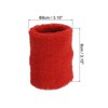 Unique Bargains Cotton Terry Cloth Tennis Basketball Working Out Running Wicking Air Permeable Sports Sweatbands 48 Pcs - 2 of 4