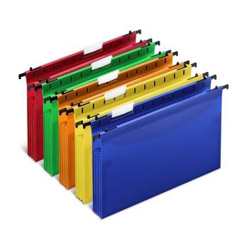 MyOfficeInnovations Poly Expanding Hanging File Folders Letter Size Assorted 5/PK 706811