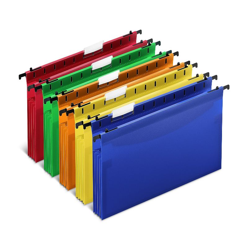 MyOfficeInnovations Poly Expanding Hanging File Folders Letter Size Assorted 5/PK 706811, 1 of 6