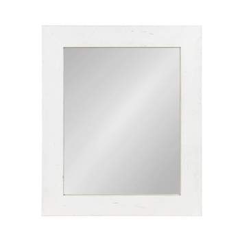 30" x 36" Garvey Wood Framed Wall Mirror White - Kate and Laurel