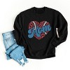 Simply Sage Market Women's Graphic Sweatshirt Baseball Mom Heart - 3 of 4