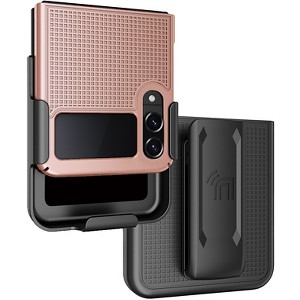 Nakedcellphone Slim Case and Belt Clip Holster Combo for Samsung Galaxy Z Flip 4 (SM-F721, 2022) - 1 of 4