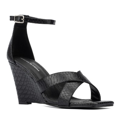 Fashion To Figure Women's Marcie Wedge Heels - Wide Width