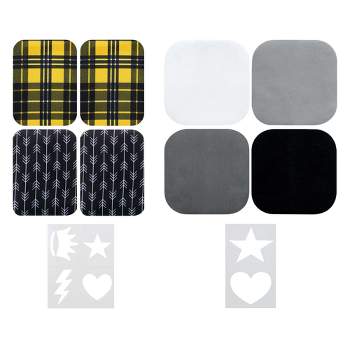 10 Colors And 20 Pieces Iron-on Patches, Square Fabric Iron-on Patch Kit  Repair Patches Iron-on Patches For Clothing Down Jacket Jacket Repair Holes  (