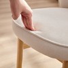 Upholstered Chairs Wooden Accent Chairs Armless Chairs Comfor Kitchen Chairs-ModernLuxe - 4 of 4