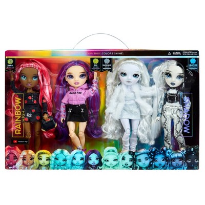 Comparison of Rainbow High dolls with OMG, Barbie and Monster High