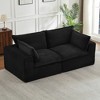 Loveseat Corduroy Cloud Boneless Sofa with Modular Sectional Design and Oversized Comfort - 3 of 4