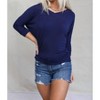 Women's Ava Dolman Sleeve Side Shirring Top - shop basic - 3 of 3