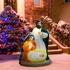 Northlight Lighted Nativity Scene Blow Mold Outdoor Christmas Decoration - 34" - 3 of 4