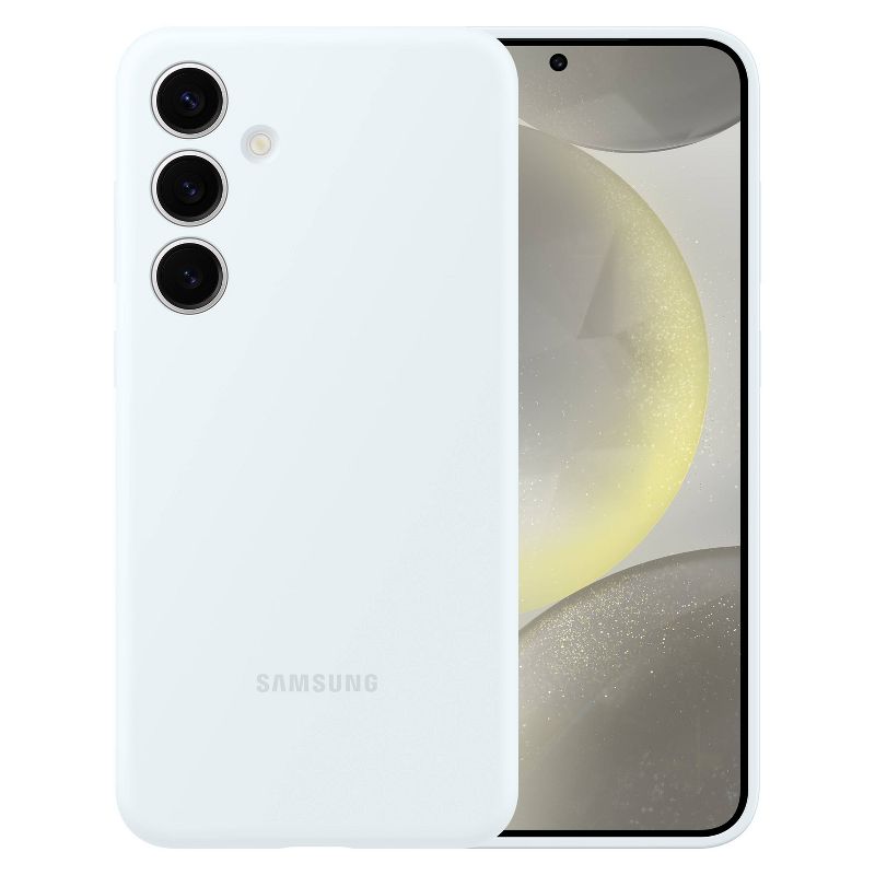Samsung Galaxy S24+ Silicone Case - White, 1 of 8