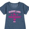 Girls' - Barbie - Barbie Land Palm Trees Graphic Short Sleeve Fleece Dress - 2 of 4