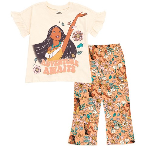 Disney Princess Rapunzel Toddler Girls T-Shirt and Leggings Outfit