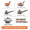 Gotham Steel Pro Premier Hard Anodized 10 Piece Nonstick Cookware Set - 2 of 3