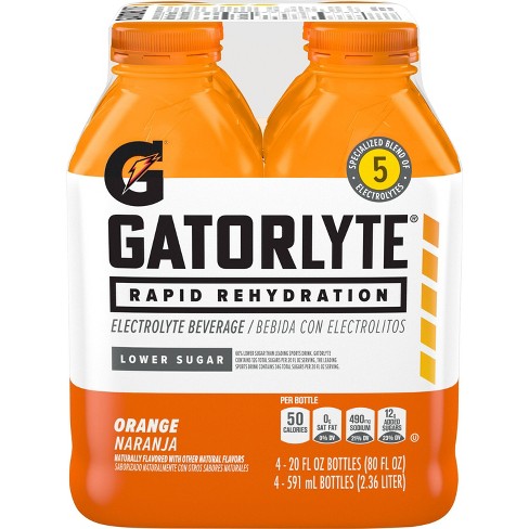 Gatorlyte Orange Sports Drink - 4pk/20 fl oz Bottles - image 1 of 4