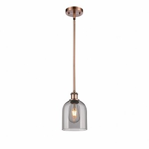 Bella - 1 Light Stem Hung Mini Pendant In Industrial Style-9.5 Inches Tall and 5.5 Inches Wide - 1 of 1