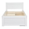 Whisen Minimalistic Platform Bed With Drawer And Two Shelves - 4 of 4