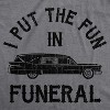 Womens I Put The Fun In Funeral Tshirt Funny Dead Halloween Tee - Crazy Dog Women's T Shirt - image 2 of 4