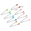 Unique Bargains Stainless Steel with Silicone Tips Food Tongs 8 Pcs - 2 of 4