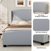 King Size Upholstered Bed with Generously-sized Wingback - 2 of 4