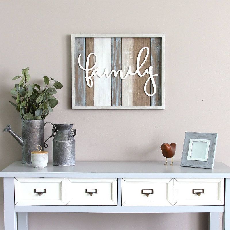 &#39;Family&#39; Rustic Wood Wall Decor - Stratton Home Decor, 3 of 6