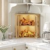 MOEPISY Corner bread box Bread Box for Kitchen Countertop (Natural wood) - 4 of 4