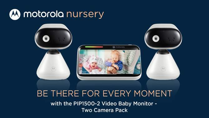 Motorola 5&#34; Video Baby Monitor w/ 2 cameras - PIP1500-2, 2 of 11, play video