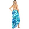 LA LEELA Women's Beachwear Sarong Coverups Bikini Skirt Cover Up Summer Wraps Swimwear Beach Wrap Skirts for Women One Size Graphical Sunflower, Blue - 4 of 4