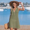 Women's Navy Crochet Sleeveless Cover-Up Dress for Beach Getaways -Cupshe - 3 of 4