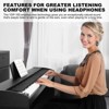 SKONYON 88-Key Weighted Hammer Action Digital Piano Supports Bluetooth, MIDI USB, Black - 3 of 4