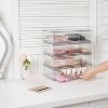 2-Pack Clear Stackable Storage Drawers, 12.1-Inch Acrylic Organizer Bins for Makeup, Cosmetics & Desk Supplies - 2 of 4