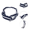 Unique Bargains Women's Fashion Stripe Pattern Cross Elastic Hairband 1 Pc - 2 of 4