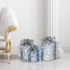 Prelit Decorated White Gift Box with Silver Ribbon Assortment - National Tree Company - 2 of 4