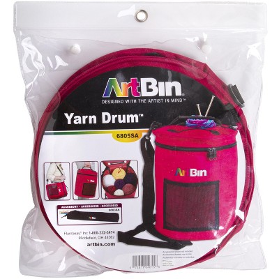 ArtBin Yarn Drum 12"X12.75"-Raspberry