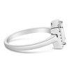 Silver 1/5 Cttw Princess Cut Diamond Promise Ring with Beaded Halo - 2 of 4