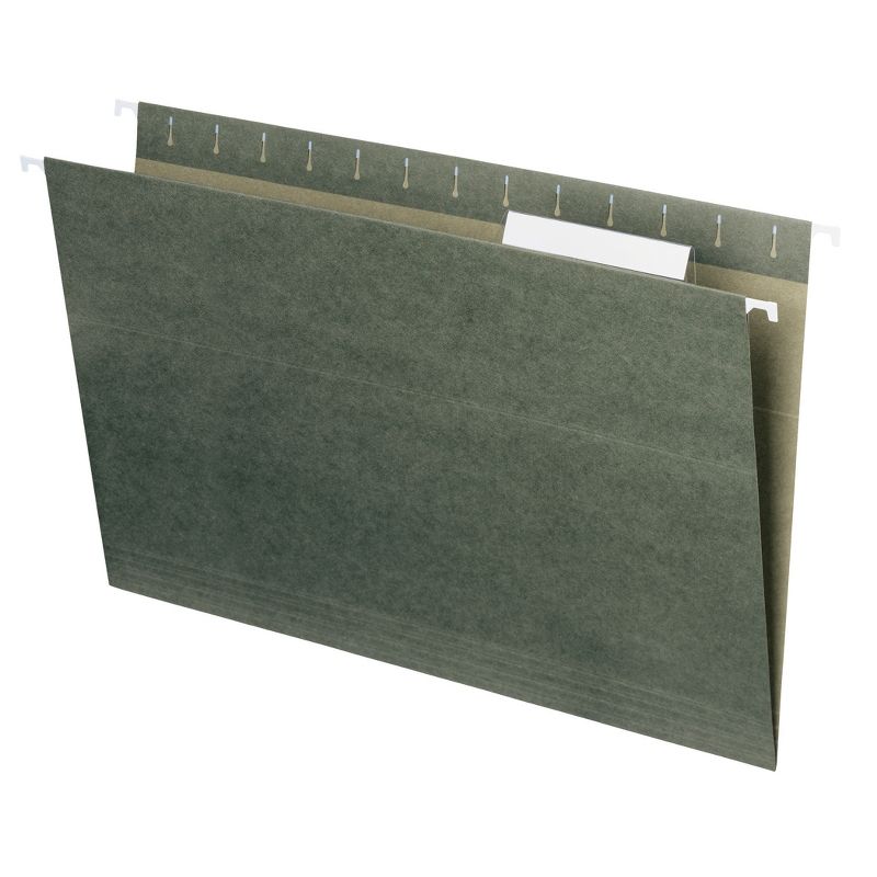 Smead Hanging File Folder with Tab,  1/3- Cut Adjustable Tab, Legal Size, PAPER,  25 per Box (64135), 2 of 9