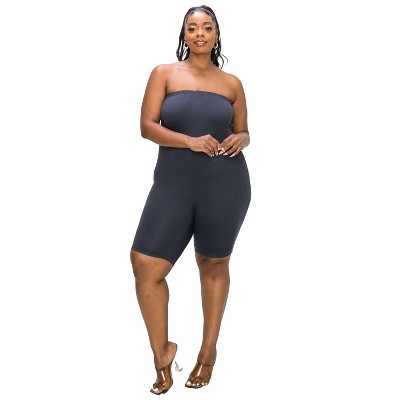 L I V D Women's Essential Tube Romper