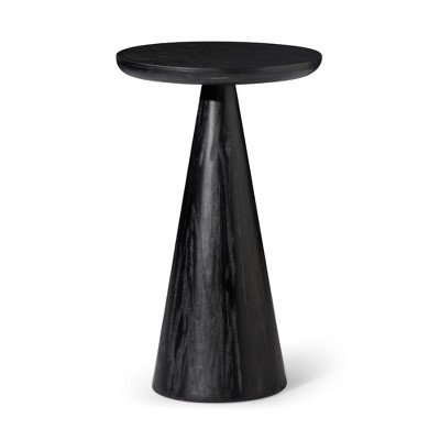 Maven Lane Owen Rustic Wooden Round Drink Table