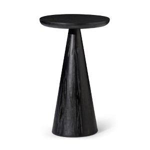 Maven Lane Owen Rustic Wooden Round Drink Table - 1 of 4