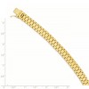 Black Bow Jewelry Men's 14k Yellow Gold 8mm Polished & Satin Panther Link Bracelet, 8 In - 2 of 4