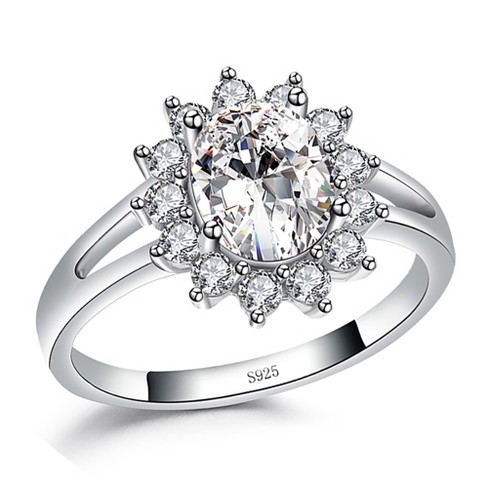 Chari Engagement Ring Sterling Silver Cz Womens Ginger Lyne Collection - image 1 of 4