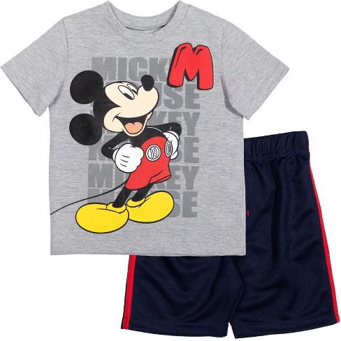 Disney Mickey Mouse Little Boys 2 Pack French Terry Jogger Pants Grey /  Black 6 : Target