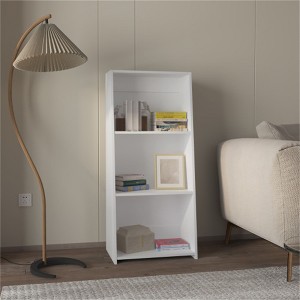 YONWAY Bookcase in Melamine with Three Shelves, Modern Style Book Shelf for Books for Living Room, Home, Office - 1 of 4